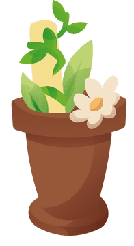 Mortar and Pestle Plant clipart