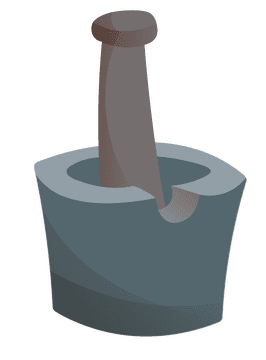 Mortar and Pestle Rocky clipart