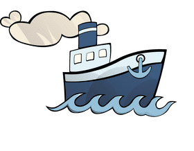 Steamboat Waves clipart