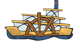 Steamboat Wheel clipart