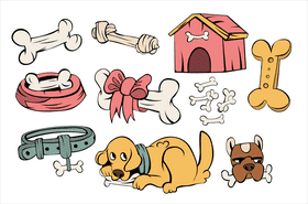 Dog bone vector