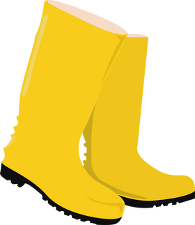 Rain rubber boots clipart free download