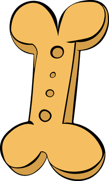 Dog bone Cookie clipart