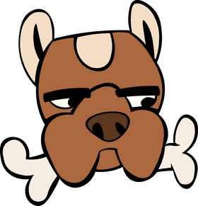 Dog bone Dog Head clipart