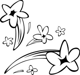 Explosion Sparkles black and white clipart