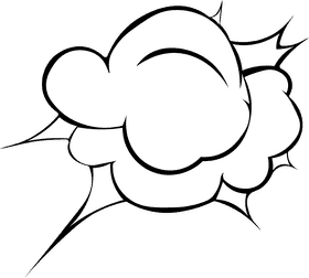 Explosion black and white clipart