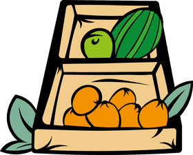 Store Fruit Box clipart