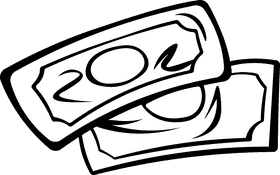 Store Money black and white clipart