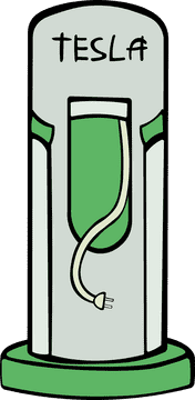 Tesla Charger clipart