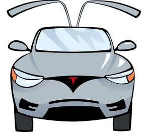 Tesla Front Open clipart