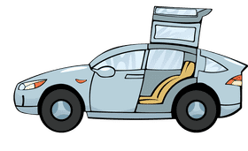 Tesla car clipart