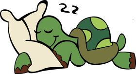 Tortoise Sleeping clipart