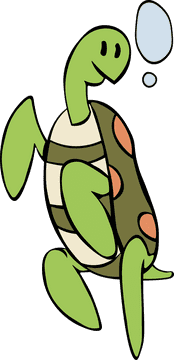Tortoise Swimming clipart