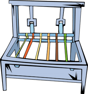 Weaver Modern Loom clipart