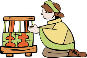 Weaver Woman clipart