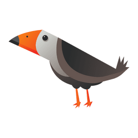 African bird cartoon clipart