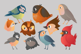 Birds vector