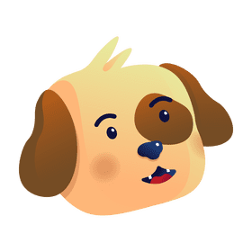 Cute dog clipart