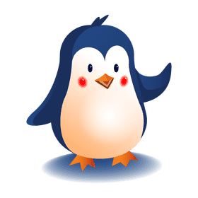 Cute penguin clipart
