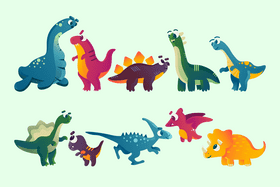 Dinosaurs vector