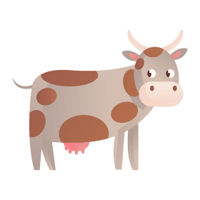 Cute cow clipart