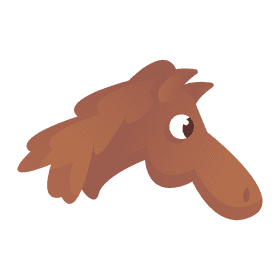 Cute horse clipart