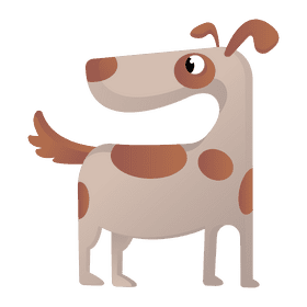 Cute farm dog clipart