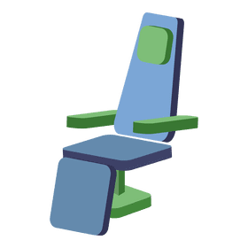 Hospital bed medical 3 section couch clipart