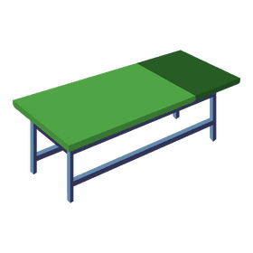 Hospital bed medical couch clipart