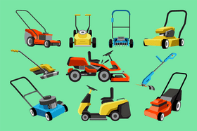 Lawn mower vector