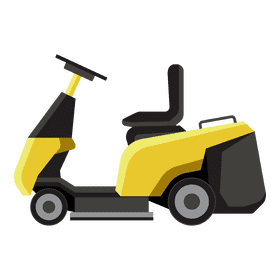 Lawn mower mini tractor clipart