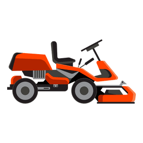 Lawn mower rider clipart
