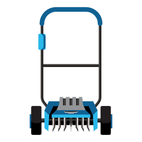 Lawn mower segmental clipart