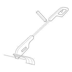 Lawn mower trimmer black and white clipart