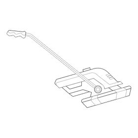 Lawn mower trimmer black and white clipart