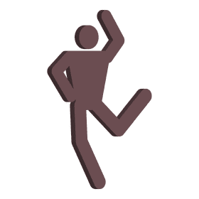 Stickman dance clipart