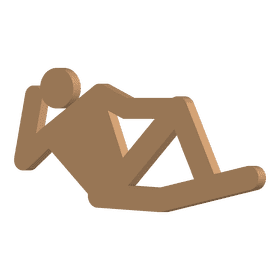 Stickman relaxation clipart