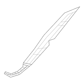 Sword talibon black and white clipart