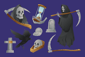 Grim reaper vector