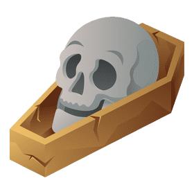 Grim reaper coffin clipart