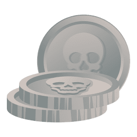 Grim reaper coins clipart