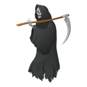 Grim reaper full length clipart