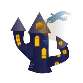 Haunted palace clipart