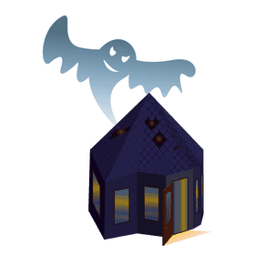 House with a leaky roof clipart