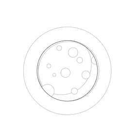 Moon black and white clipart