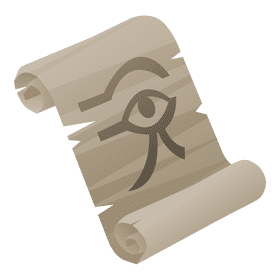 Mummy papyrus clipart