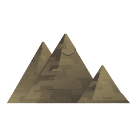 Mummy pyramids clipart