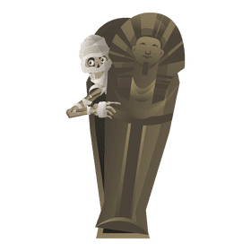 Mummy sarcophagus clipart