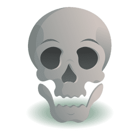 Skull open mouth clipart