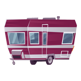 Caravan trailer clipart